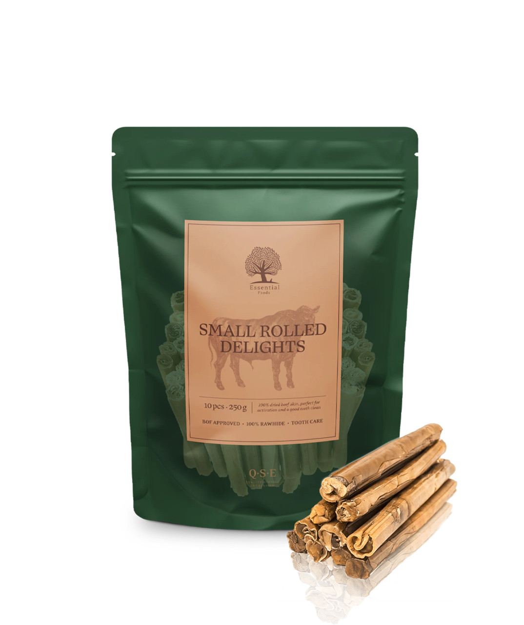 Essential Small Rolled Delights Hundgodis - 10 st - Essential Foods