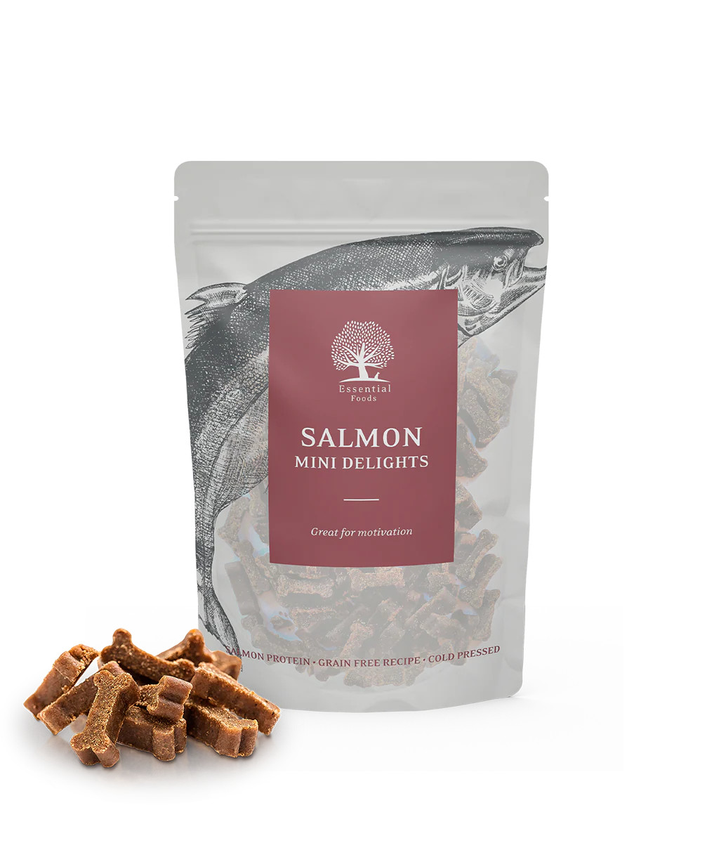 Essential Salmon Mini Delights Hundgodis - 100 g - Essential Foods