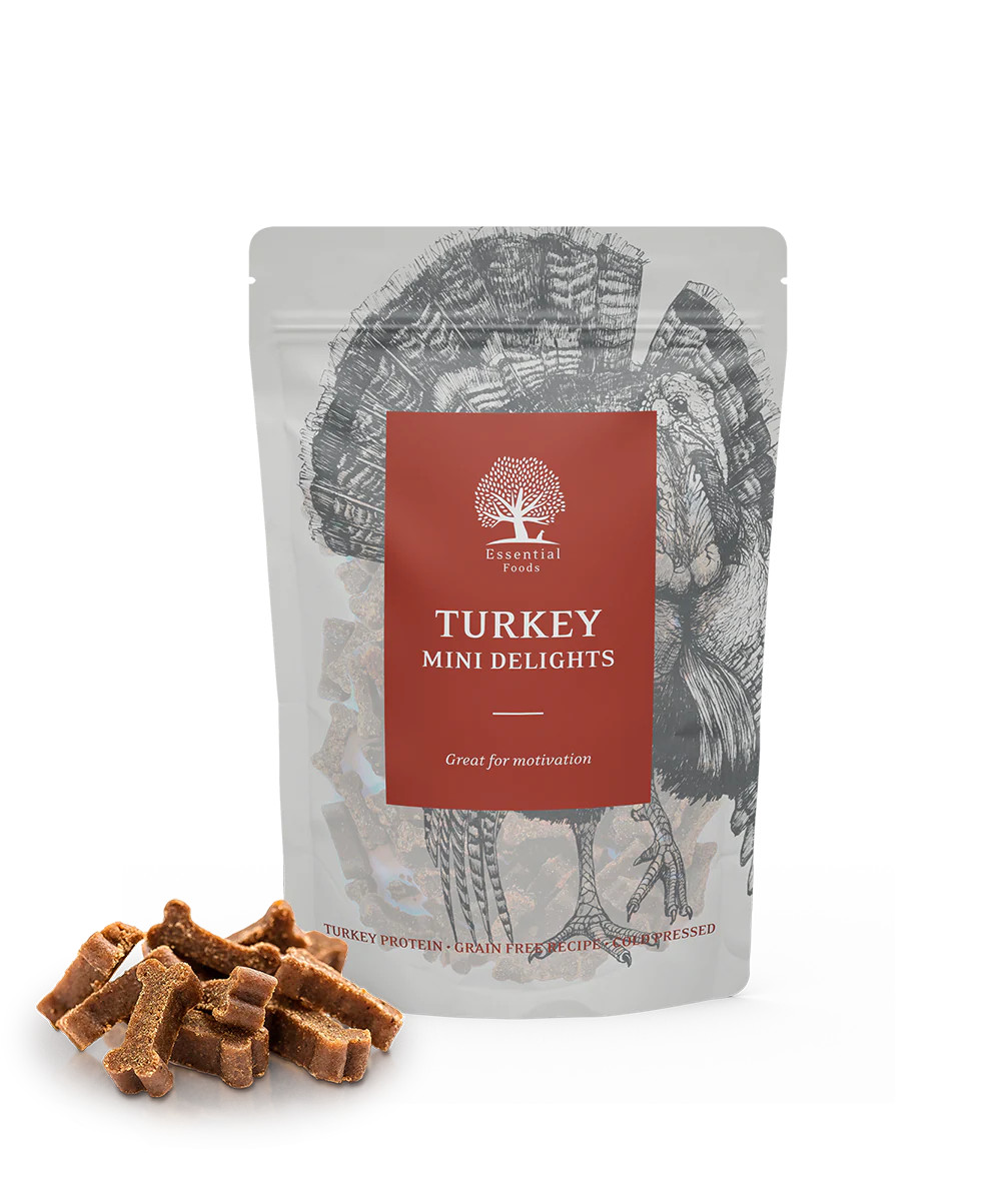 Essential Turkey Mini Delights Hundgodis - 100 g - Essential Foods