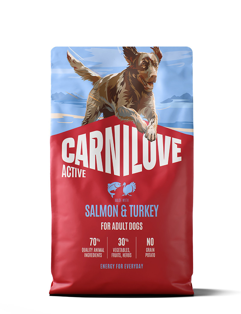 Salmon & Turkey Adult Torrfoder för Vuxna Hundar - 4 kg - Carnilove