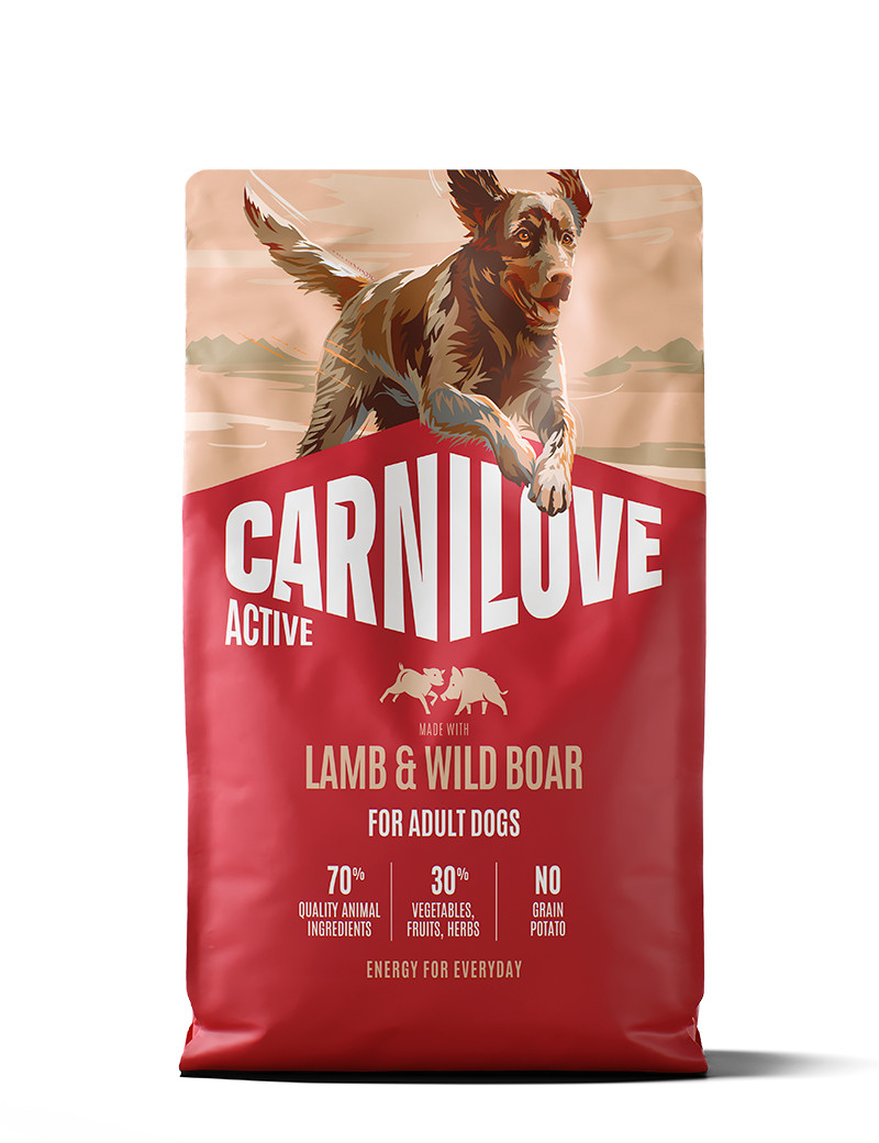 Lamb & Wild Boar Adult Torrfoder för Vuxna Hundar - 4 kg - Carnilove