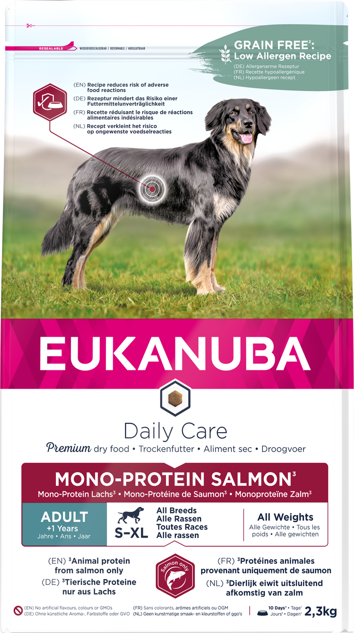 Daily Care Mono-Protein Salmon hundfoder - 12 kg - Eukanuba