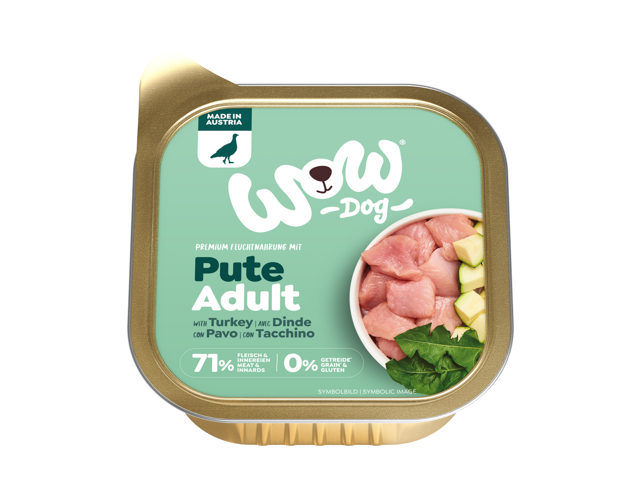 Dog Adult Turkey Paté Våtfoder till Hund - 11 x 150 g - WoW