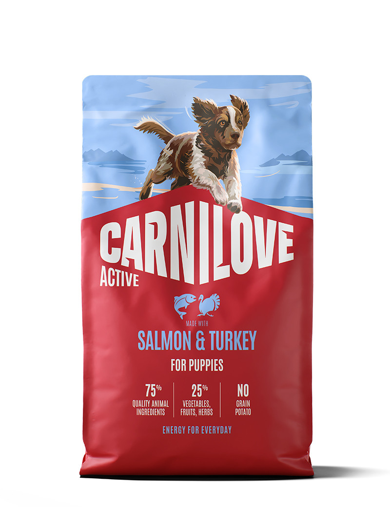 Salmon & Turkey Puppy Torrfoder för Valpar - 12 kg - Carnilove