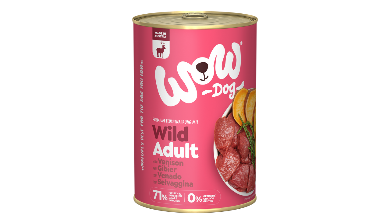 Dog Adult Venison Paté Våtfoder till Hund - 6 x 400 g - WoW