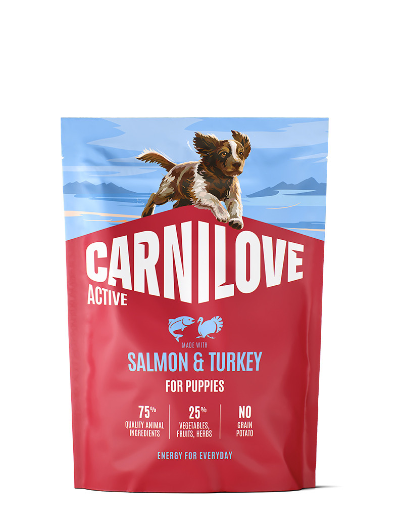 Salmon & Turkey Puppy Torrfoder för Valpar - 1,5 kg - Carnilove