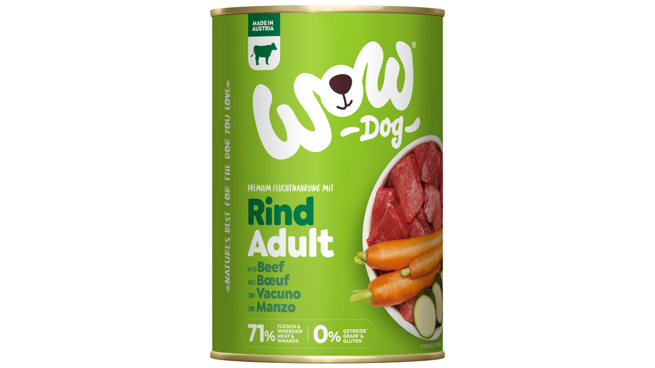 Dog Adult Beef Paté Våtfoder till Hund - 6 x 400 g - WoW