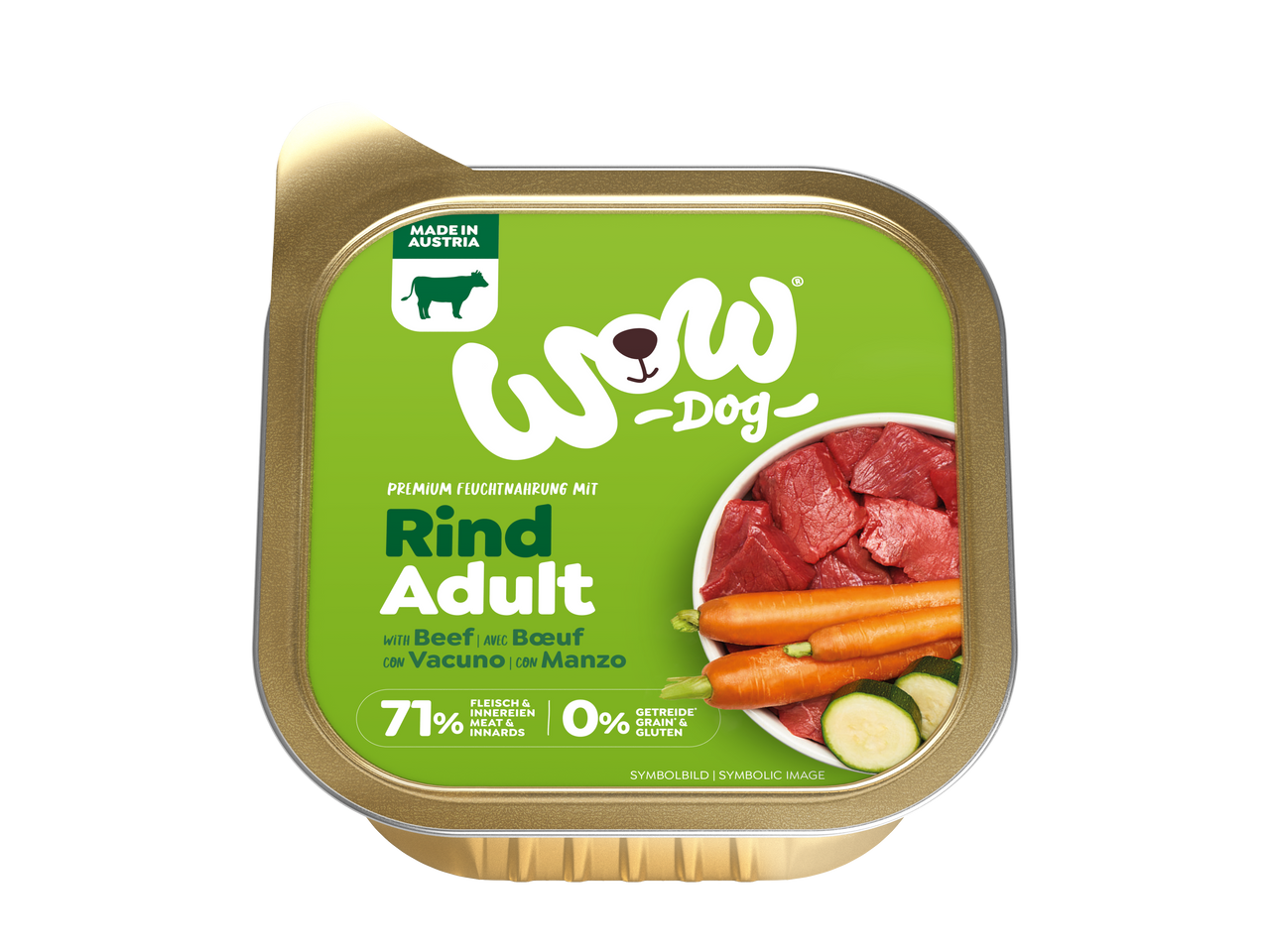 Dog Adult Beef Paté Våtfoder till Hund - 11 x 150 g - WoW