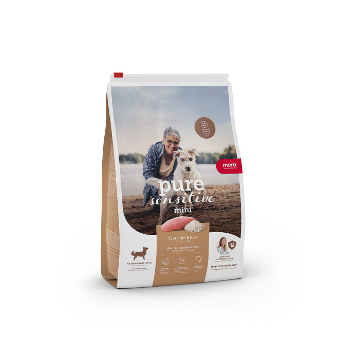 Pure Sensitive Adult Turkey & Rice Torrfoder till Hund - 4 kg - Mera