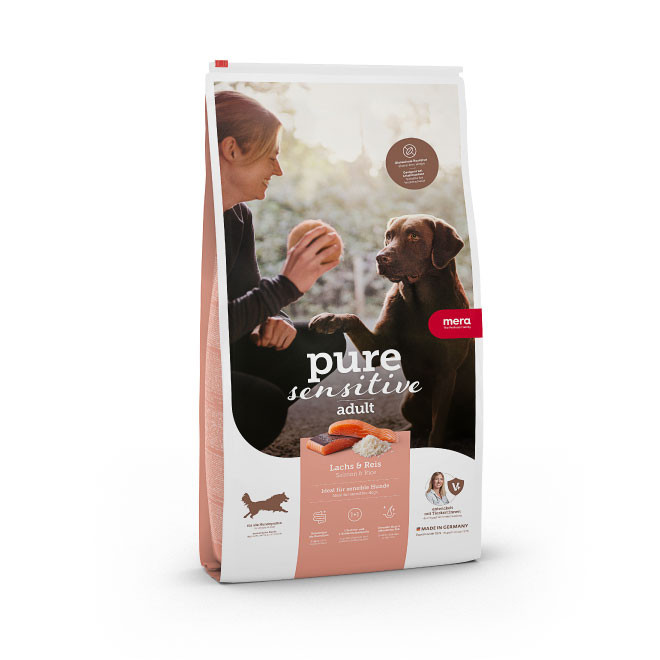 Pure Sensitive Adult Salmon & Rice Torrfoder till Hund - 12,5 kg - Mera