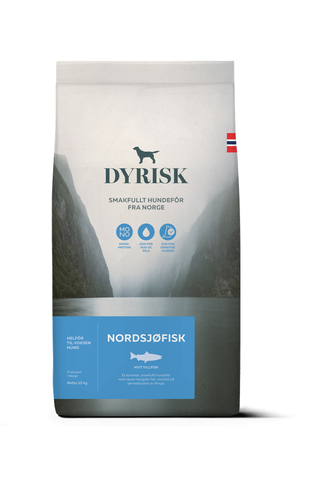 Hundfoder Nordsjöfisk till vuxna hundar - 10 kg - Dyrisk