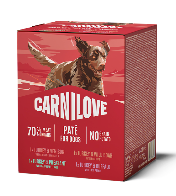 Multipack Pouch Paté Våtfoder för Hund - 4 st x 300 g - Carnilove