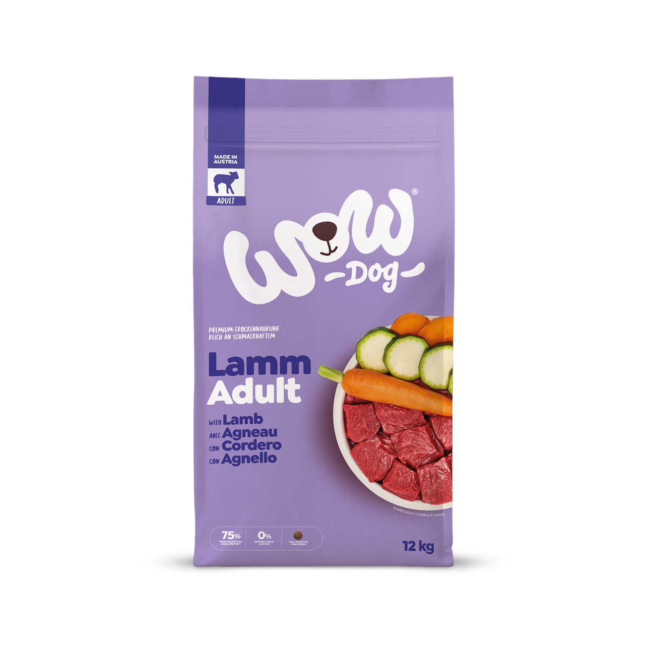 Dog Adult Lamb Torrfoder till Hund - 12 kg - WoW