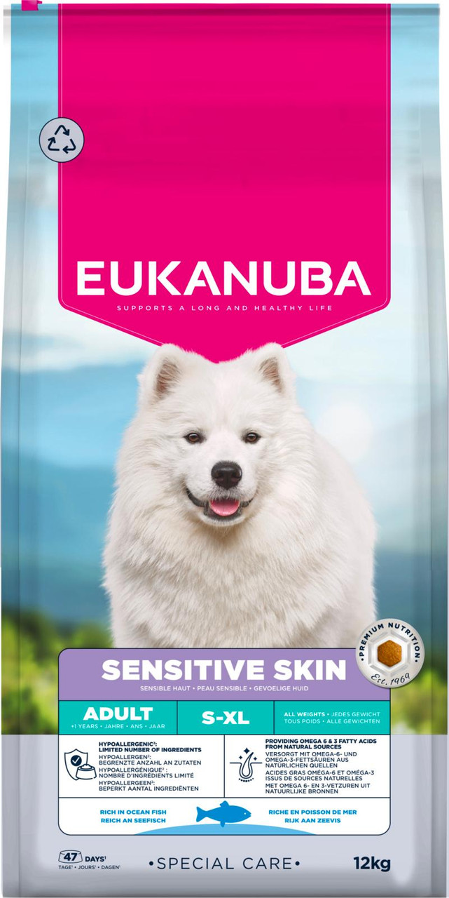 Dog Daily Care Sensitive Skin - 12 kg - Eukanuba