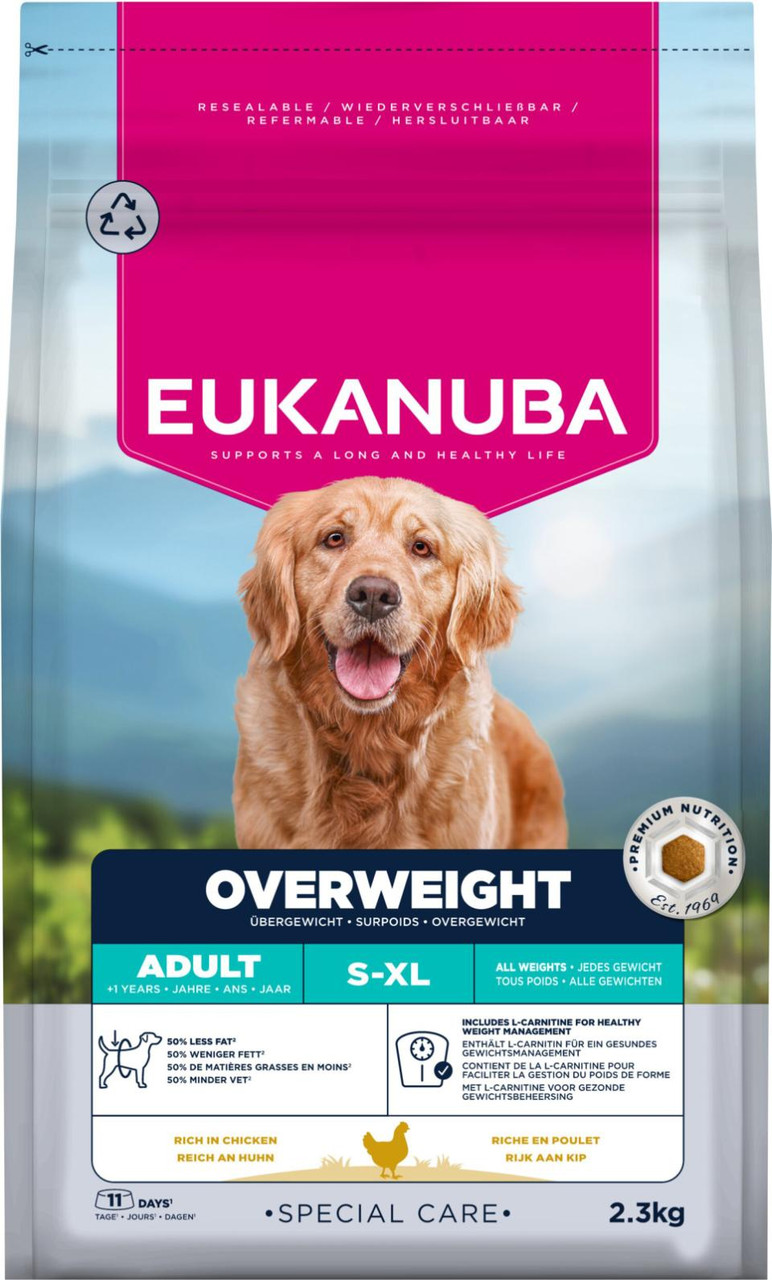 Dog Daily Care Overweight - 2,3 kg - Eukanuba