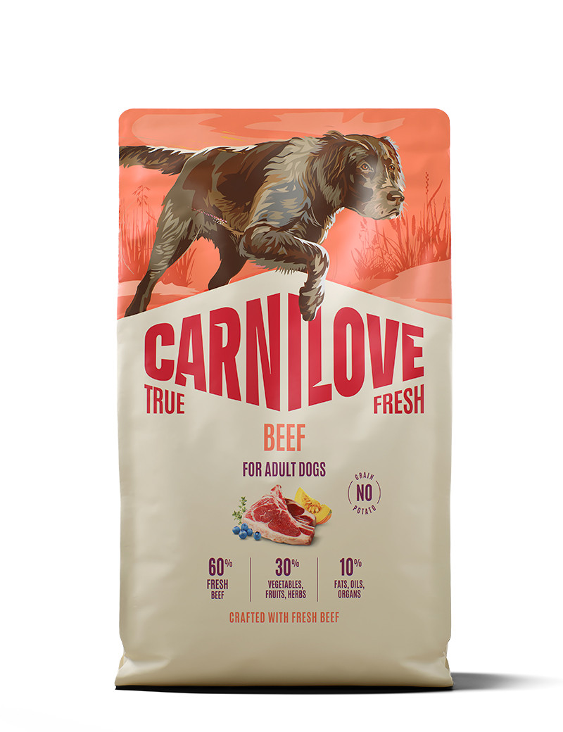 True Fresh Beef Adult Dogs Torrfoder - 4 kg - Carnilove