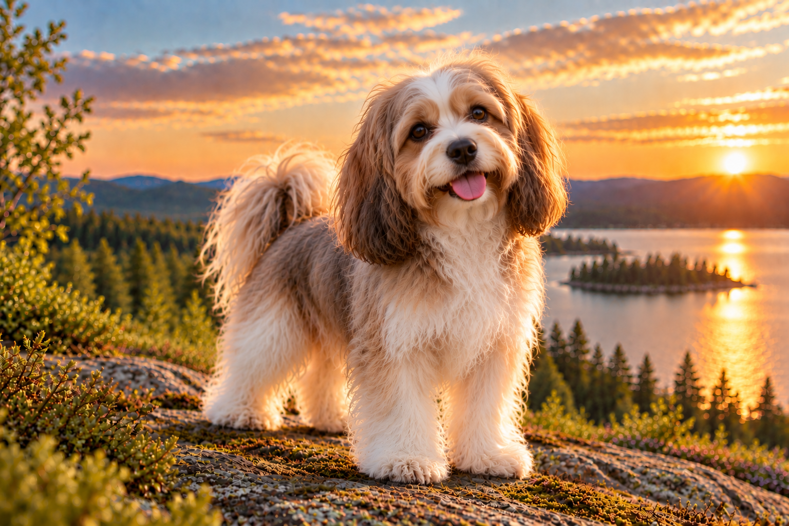Bichon havanais utomhus i naturen
