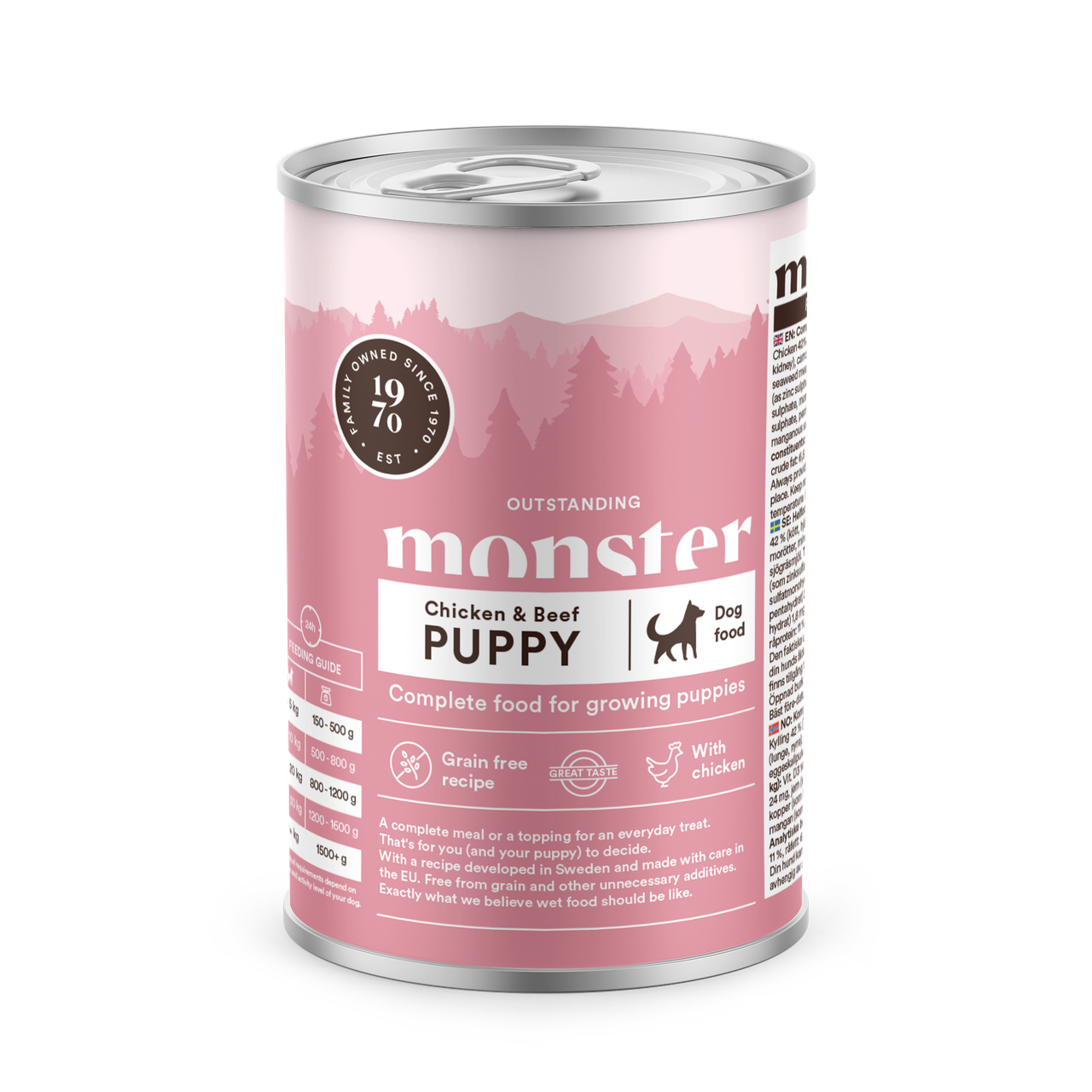 Dog Puppy Chicken Våtfoder - 6 x 400 g - Monster