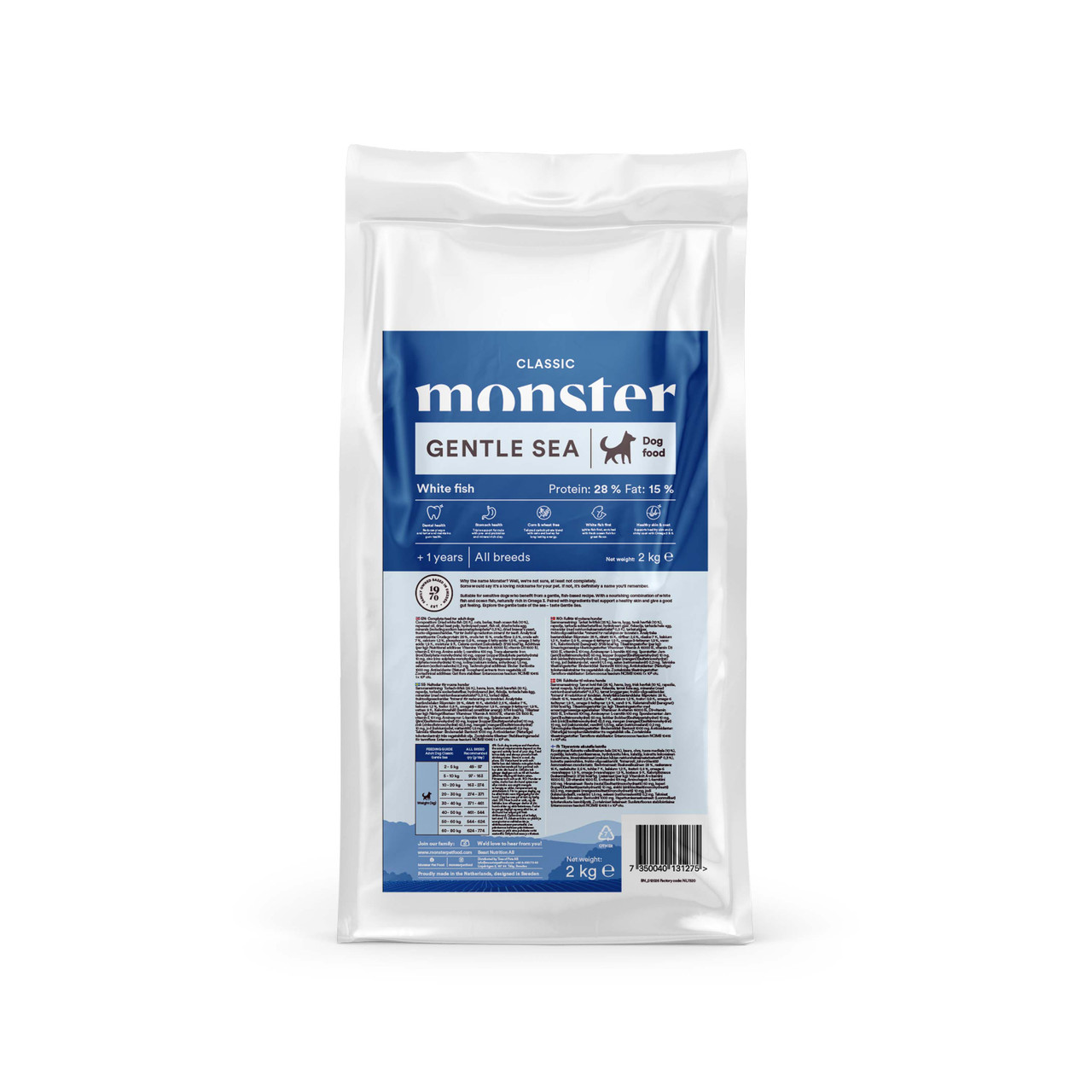 Dog Classic Gentle Sea Torrfoder till Hund - 2 kg - Monster